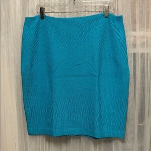 St. John Vibrant Aqua Pencil Skirt.  NWT. size 14